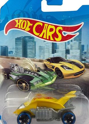 Машинка хот вилс желтая hot cars racing 324.46