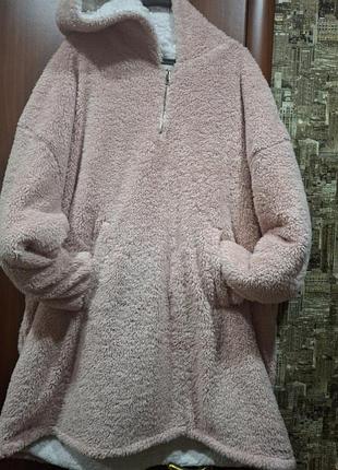 Теплющій худі плед з капішоном