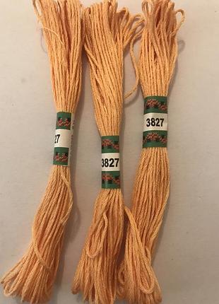 Мулине peri 3827 8м, 100% длинноволокнистый египетский хлопок, нитки для вышивки