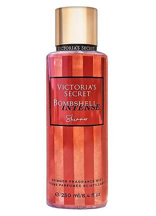 Парфюмированный спрей для тела victoria`s secret bombshell intense shimmer 250 мл