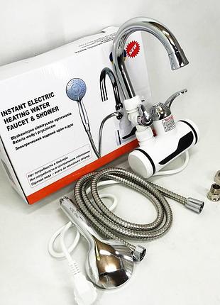 Электрический водонагреватель с душем digital shower wf-013 мини бойлер, проточный кран водонагреватель