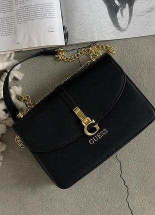 Жіноча сумка, сумка крос боді guess 2 в 1, чорний гесс, жіноча сумка гесс, крос боді guess, жіноча сумка