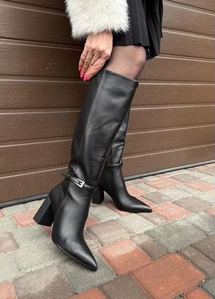 Чоботи на підборах демісезонні туреччина жіночі