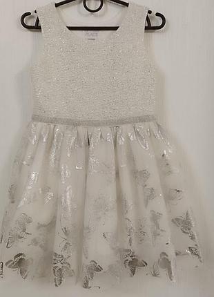 Праздничное платье белое childrens place сша 4-5 лет