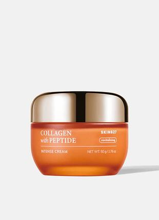 Крем з колагеном та пептидами проти зморшок skin627 collagen with peptide intense cream 50 ml
