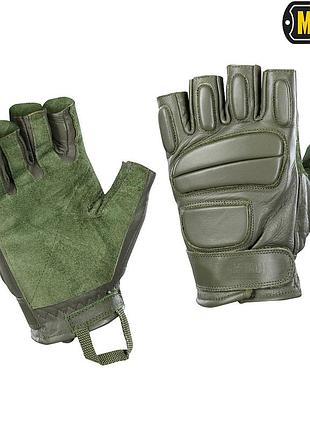 M-tac перчатки беспалые кожаные assault tactical mk.1 olive
