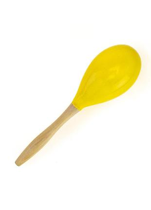 Деревянный маракас для танцев l22 (желтый) (1шт)