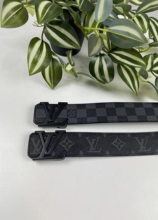 Мужской пояс louis vuitton из эко-кожи, брендовый мужской ремень.