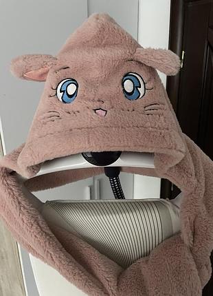 Звірошапка, шапка з вушками, шапка шарф та рукавиці, хутряна шапка вушанка