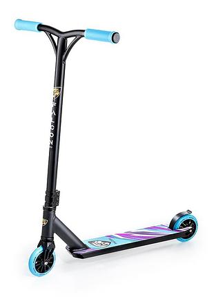 Трюковой самокат falcon city fal-0003 black/sky blue