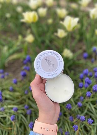 Свеча из соевого воска в баночке с эфирными аромамаслами 120мл hot chocolate