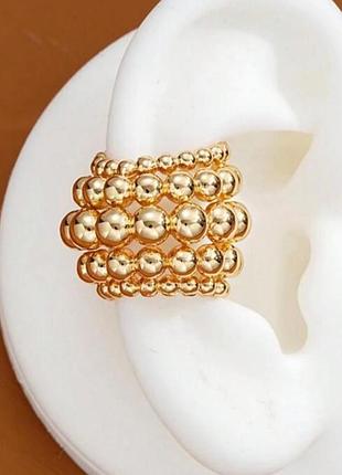 Кафа акцентная широкая золотистая