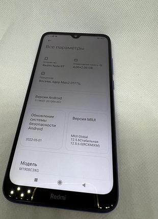Xiaomi redmi note 8t 4/128gb blue #2705вр