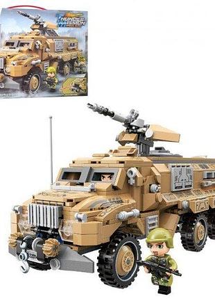 Конструктор тяжелая бронированная машина с солдатами qman