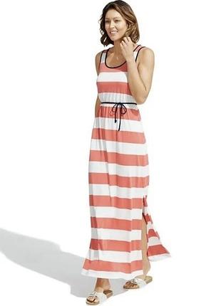 Комбинированное пляжное платье в греческом стиле esmara в полоску