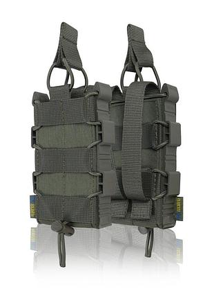 Жорсткий посилений тактичний підсумок kiborg gu single mag pouch khaki