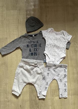 Набір комплект лот пакет одягу для хлопчика 0-3м