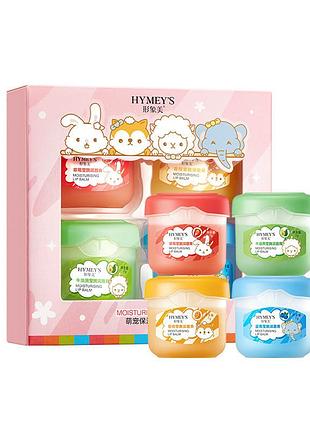 Набор бальзамов для губ, вазелин из 4 шт. hymey`s (4x7 г)