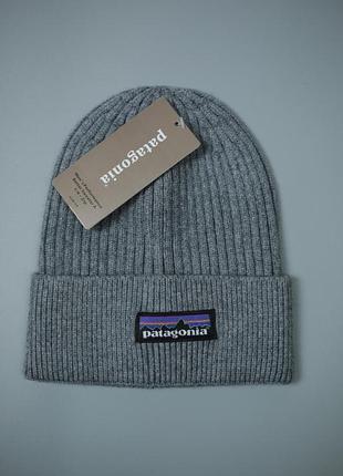 Шапка patagonia мужская шапка на зиму патагония спортивная черная шапка патагония