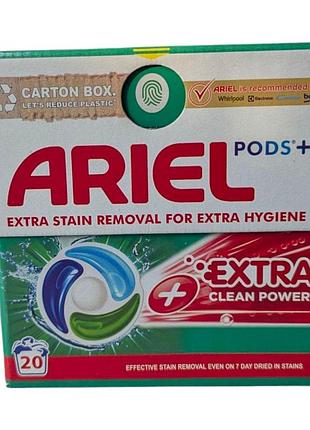 Капсулы для стирки ariel 4в1 20 шт