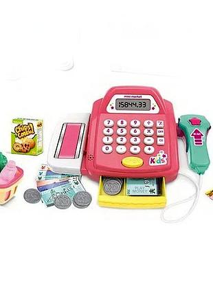 Дитячий касовий апарат зі сканером калькулятором і корзиною