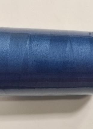 Нитки швейные универсальные 100% полиэстер 40/2 peri 4000 ярдов джинс 059 (7085)