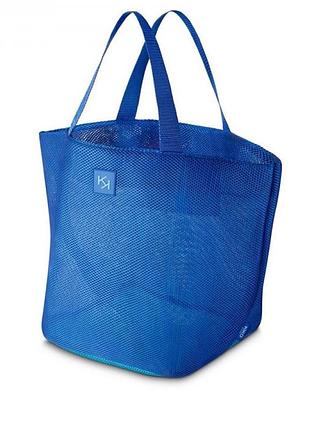 Нейлоновая тянущаяся синяя пляжная сумка solar tote bag kiko