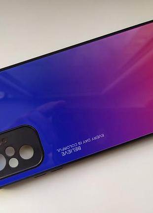 Чехол градиент стеклянный для xiaomi poco m5s redmi note 10 note 10s
