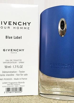 Тестер givenchy blue label pour homme 100 мл