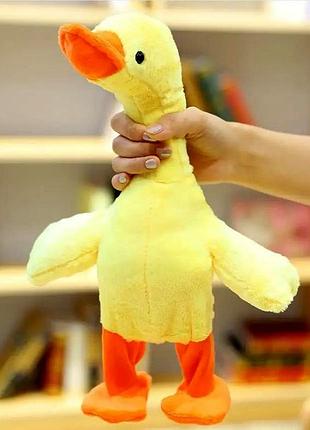 Іграшка повторюшка музична інтерактивна танцююча качка