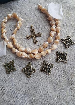 Набор для создания ожерелья 6 бронзовых сгарды колловорот крест