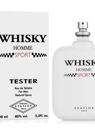 Whisky sport тестер 100 мл. туалетная вода мужская evaflor виски спорт