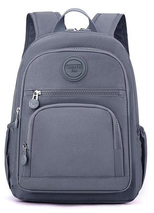 Жіночий рюкзак міський fox 3022 вологостійкий зносостійкий 10л колір світло-фіолетовий