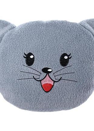 Подушка со льном грелка-компресс 18х21см котик