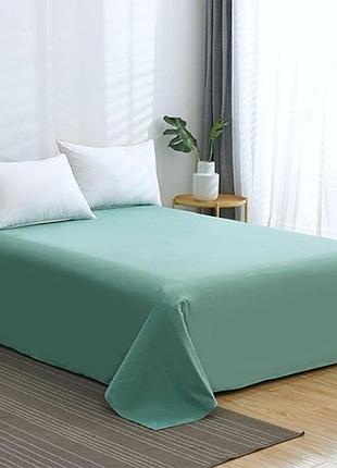 Простынь 200х235см +наволочки 50х70 2шт поплин люкс аква moonlight