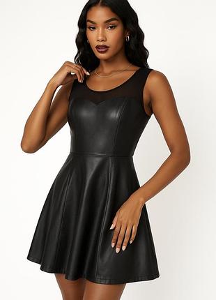 Еко шкіряне плаття ax