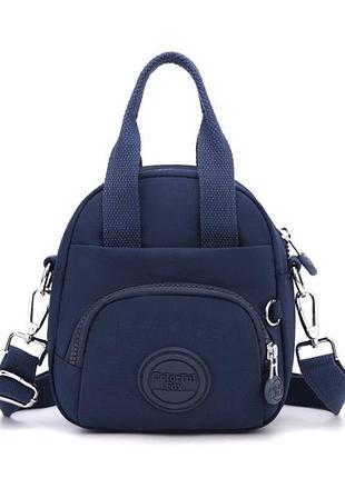 Жіноча міні-сумка через плече fox 3009 вологостійка зносостійка 3л колір синій