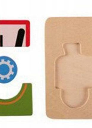 Деревянный пазл playtive «трактор» (5 элементов)