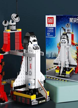 Конструктор космический корабль с пусковой установкой 412 деталей