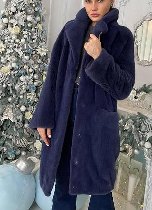 Норковая шуба модель халат греция