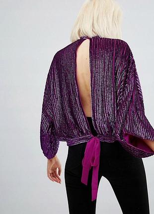 Топ блуза паєтки, asos, s-m-l
