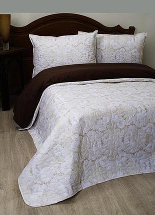 Покрывало с наволочками 175х220 buket крем lotus