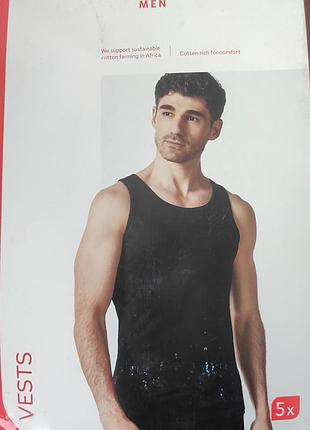 Набор мужских хлопковых майок - 5 шт