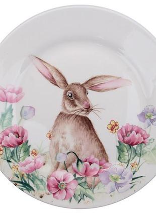 Тарелка lefard фарфор пасхальній кролик 21 см 358-972