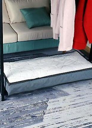 Органайзер для одеяла и вещей под кровать 103х45х15 см (серый)