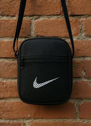 Мужская сумка nike, сумка через плечо найк, месенджер найк черный