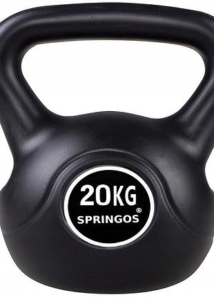 Литые (цельные) спортивная (тренировочная) springos 20 кг кг fa1008
