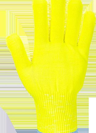 Перчатки на подкладке portwest pro cut a688 желтый, l