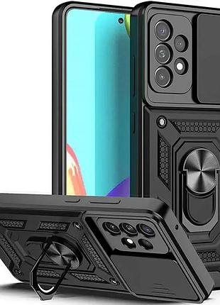 Чехол ummi camshield serge ring для samsung galaxy a52 4g / a52 5g / a52s (черный)