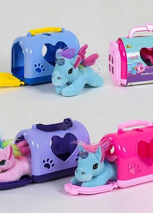 Игрушка пони-единорог в переноске dr 5068 а (108/2) 3 вида